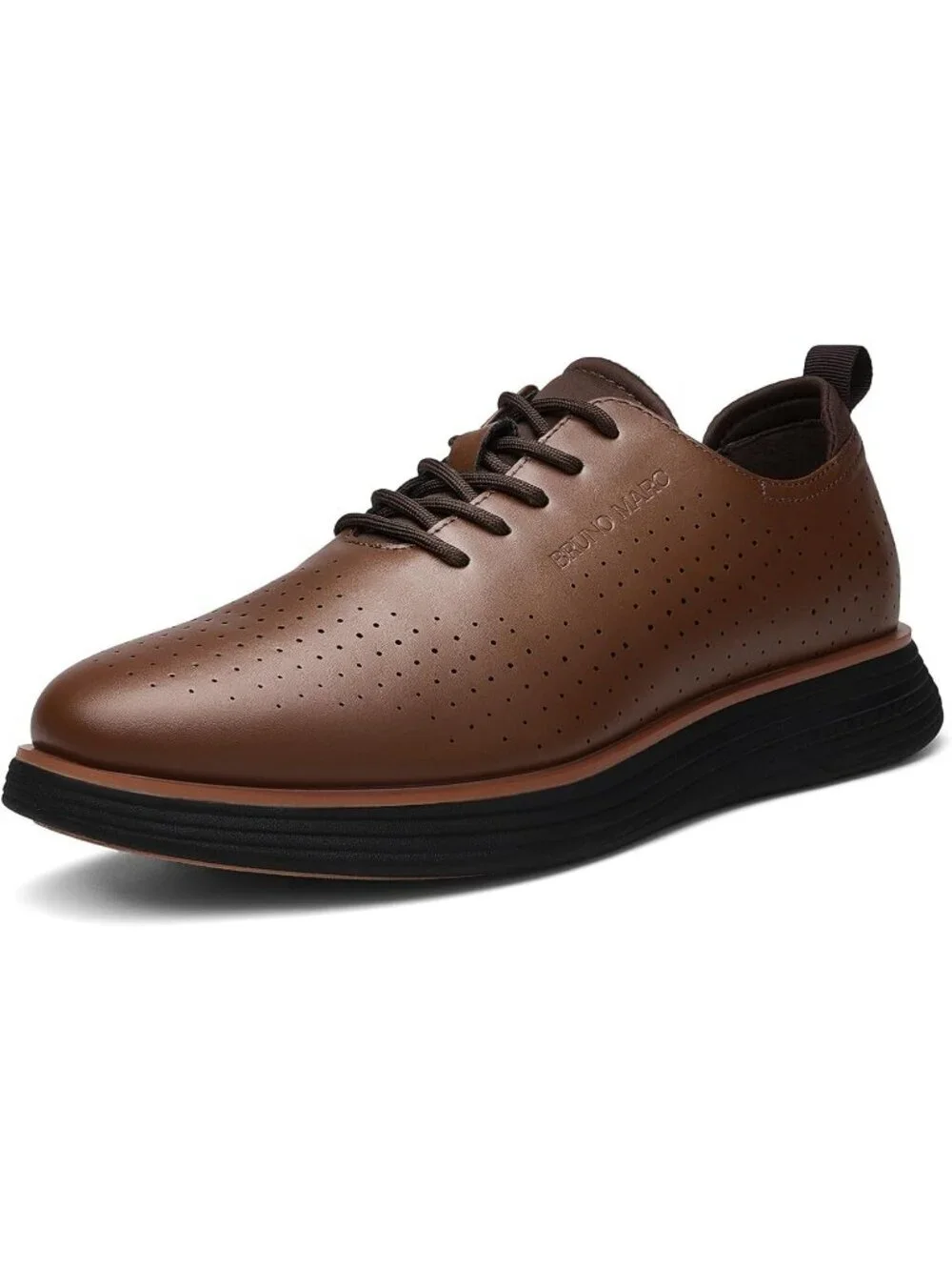 Bruno Marc Men's Brown Polyurethane Classic Casual Vibrant Fashion Sneaker